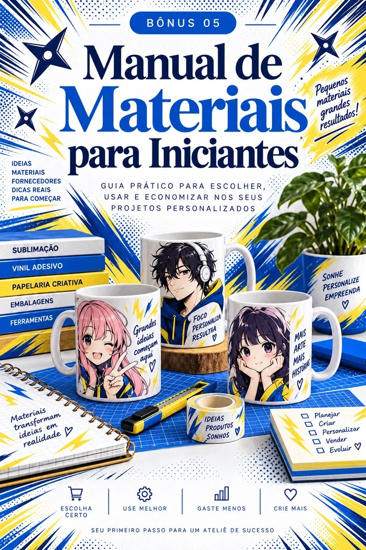 Capa do Bônus #5 — Manual de Materiais para Iniciantes