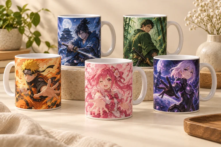 Canecas personalizadas de anime — imagem ilustrativa